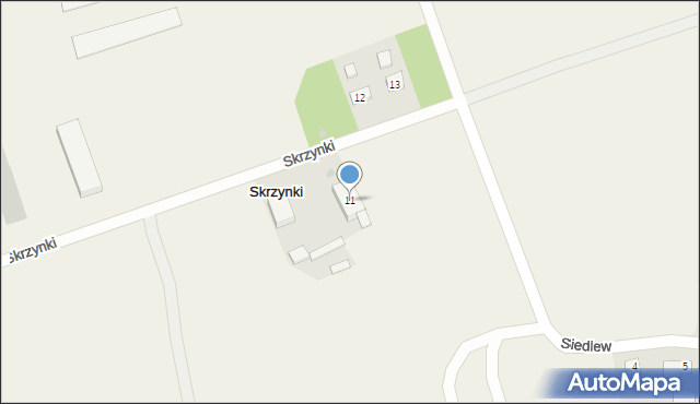 Skrzynki, Skrzynki, 11, mapa Skrzynki