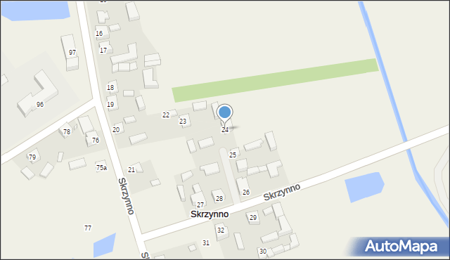 Skrzynno, Skrzynno, 24, mapa Skrzynno