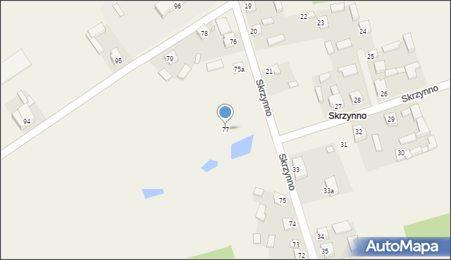 Skrzynno, Skrzynno, 77, mapa Skrzynno