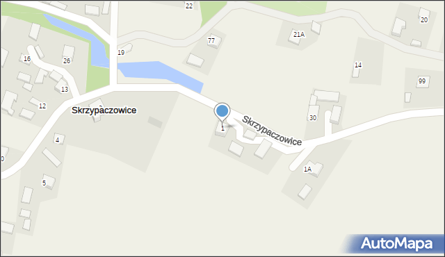 Skrzypaczowice, Skrzypaczowice, 1, mapa Skrzypaczowice