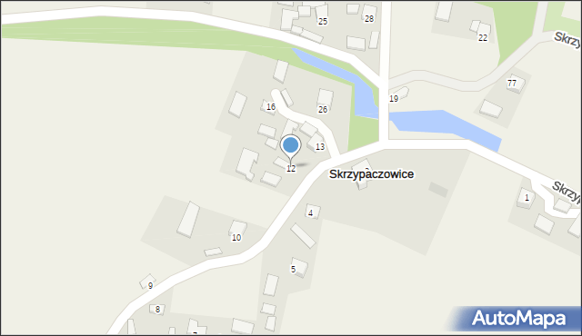 Skrzypaczowice, Skrzypaczowice, 12, mapa Skrzypaczowice