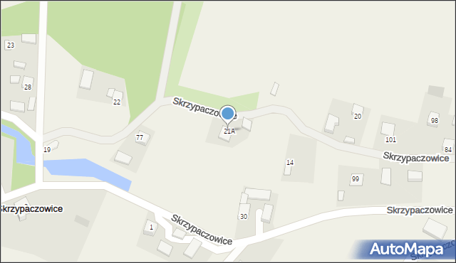 Skrzypaczowice, Skrzypaczowice, 21A, mapa Skrzypaczowice