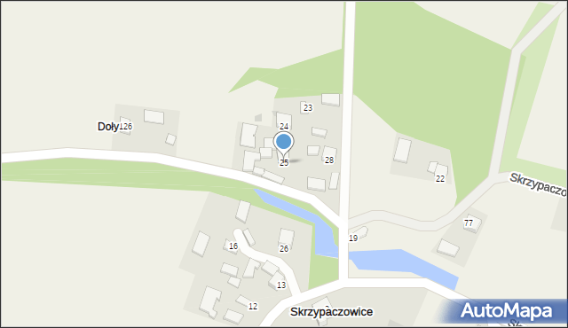 Skrzypaczowice, Skrzypaczowice, 25, mapa Skrzypaczowice