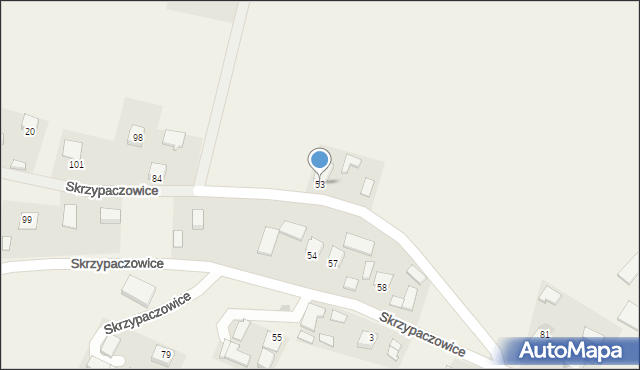 Skrzypaczowice, Skrzypaczowice, 53, mapa Skrzypaczowice
