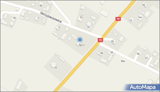 Skrzypaczowice, Skrzypaczowice, 75, mapa Skrzypaczowice