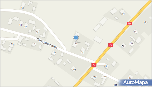 Skrzypaczowice, Skrzypaczowice, 81, mapa Skrzypaczowice