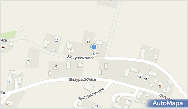 Skrzypaczowice, Skrzypaczowice, 84, mapa Skrzypaczowice