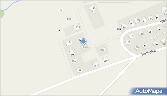 Skrzypiec, Skrzypiec, 110, mapa Skrzypiec