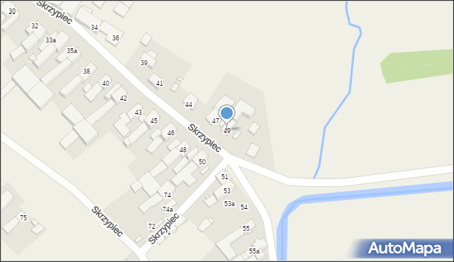 Skrzypiec, Skrzypiec, 49, mapa Skrzypiec
