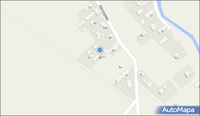 Skrzypiec, Skrzypiec, 66, mapa Skrzypiec