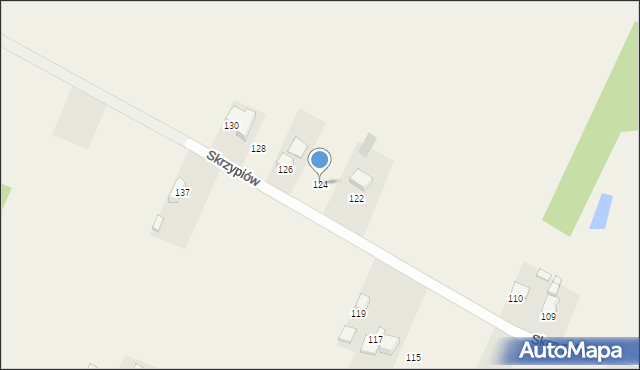 Skrzypiów, Skrzypiów, 124, mapa Skrzypiów
