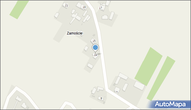 Skrzypiów, Skrzypiów, 14, mapa Skrzypiów