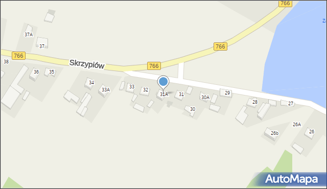 Skrzypiów, Skrzypiów, 31A, mapa Skrzypiów