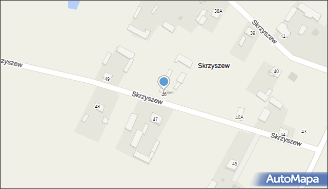 Skrzyszew, Skrzyszew, 46, mapa Skrzyszew