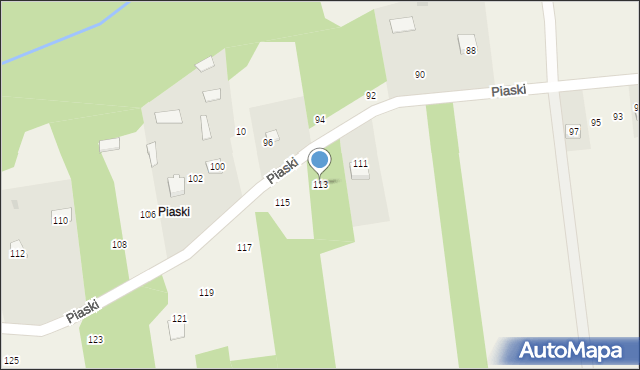 Skrzyszów, Skrzyszów, 113, mapa Skrzyszów