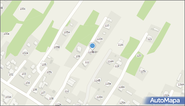 Skrzyszów, Skrzyszów, 111A, mapa Skrzyszów