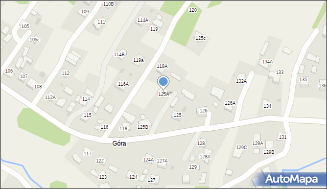 Skrzyszów, Skrzyszów, 125A, mapa Skrzyszów