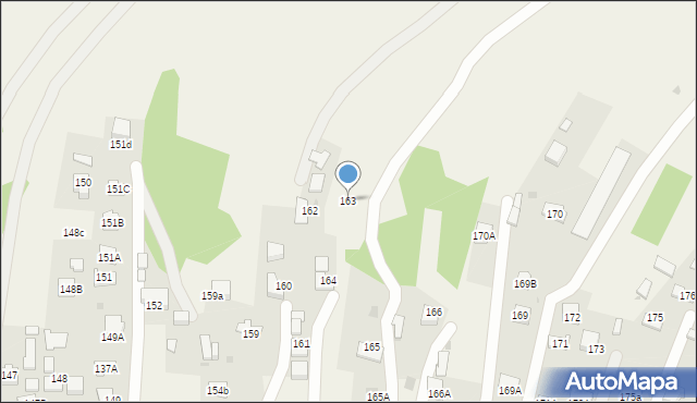 Skrzyszów, Skrzyszów, 163, mapa Skrzyszów