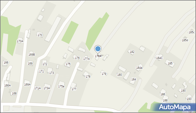 Skrzyszów, Skrzyszów, 178A, mapa Skrzyszów