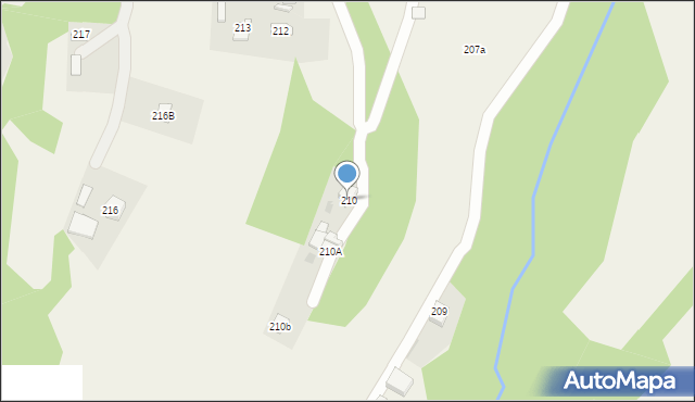 Skrzyszów, Skrzyszów, 210, mapa Skrzyszów