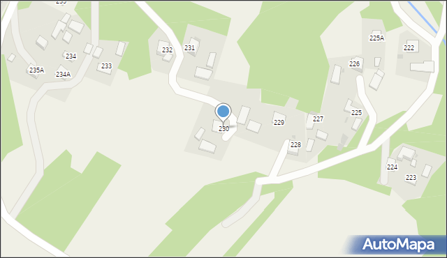 Skrzyszów, Skrzyszów, 230, mapa Skrzyszów