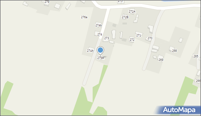 Skrzyszów, Skrzyszów, 273A, mapa Skrzyszów