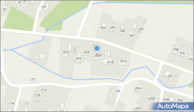 Skrzyszów, Skrzyszów, 282G, mapa Skrzyszów