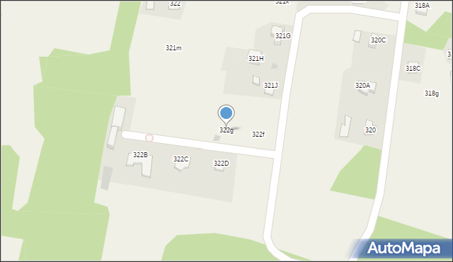 Skrzyszów, Skrzyszów, 322g, mapa Skrzyszów