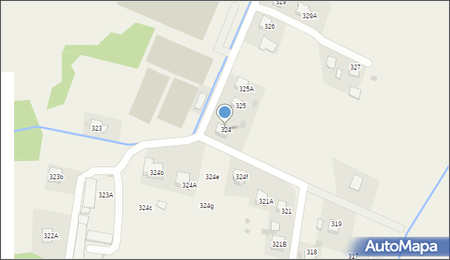 Skrzyszów, Skrzyszów, 324, mapa Skrzyszów