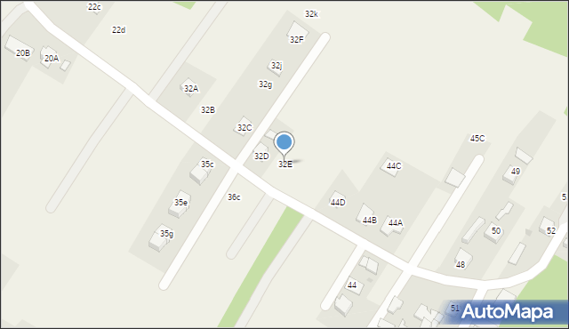 Skrzyszów, Skrzyszów, 32E, mapa Skrzyszów