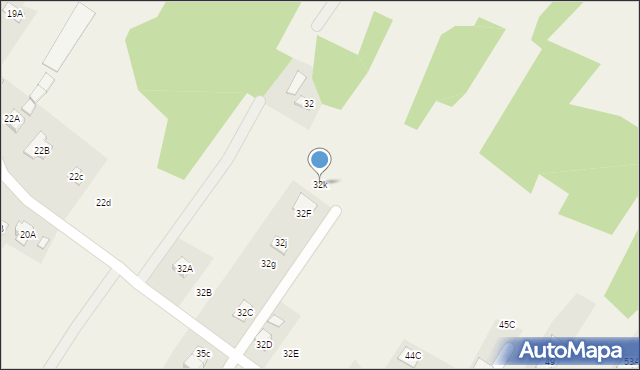 Skrzyszów, Skrzyszów, 32k, mapa Skrzyszów