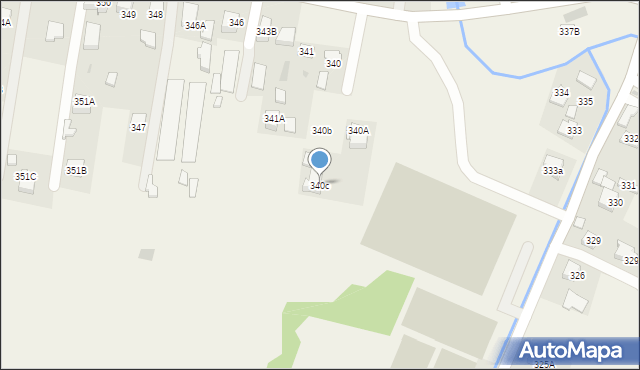 Skrzyszów, Skrzyszów, 340c, mapa Skrzyszów