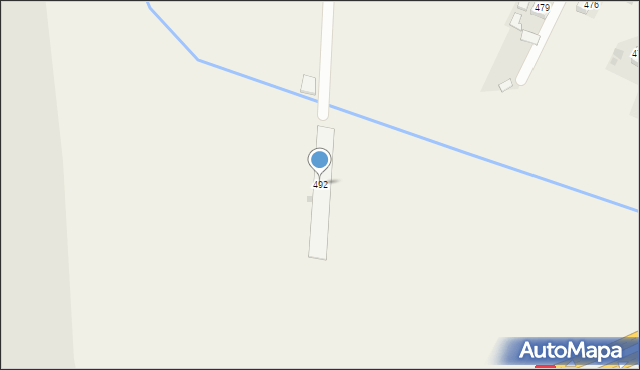 Skrzyszów, Skrzyszów, 492, mapa Skrzyszów