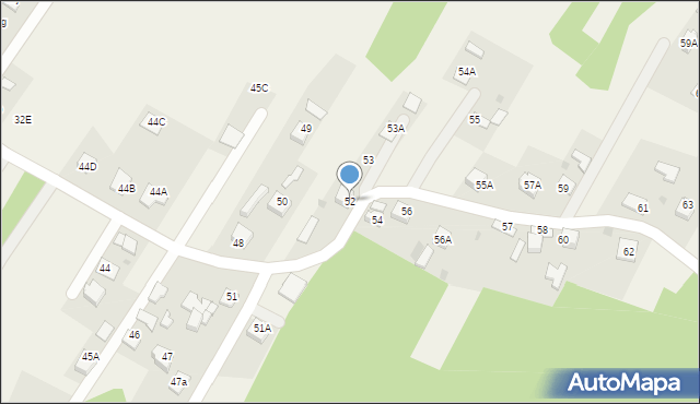 Skrzyszów, Skrzyszów, 52, mapa Skrzyszów