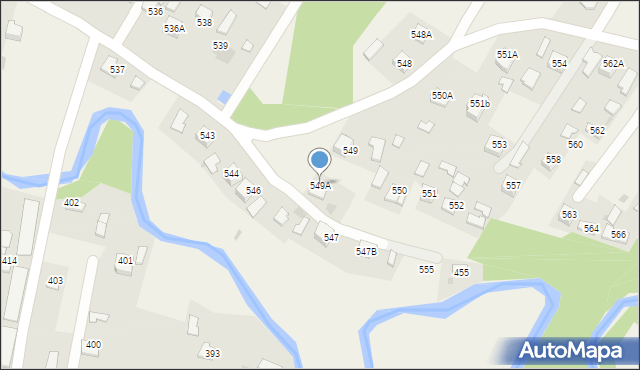 Skrzyszów, Skrzyszów, 549A, mapa Skrzyszów