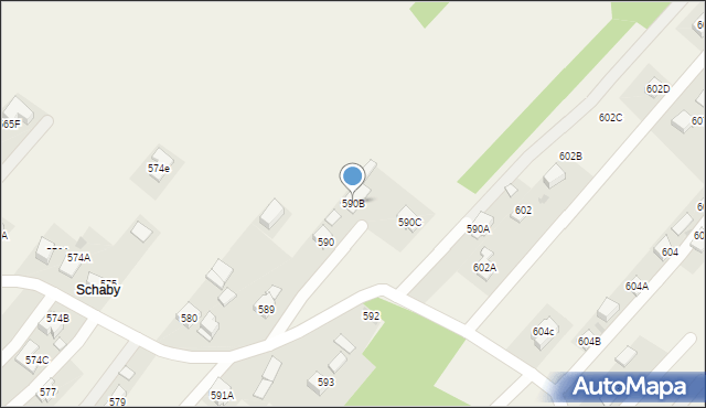 Skrzyszów, Skrzyszów, 590B, mapa Skrzyszów