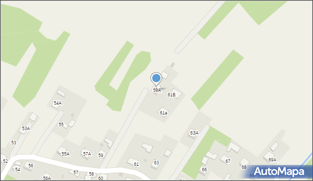 Skrzyszów, Skrzyszów, 59A, mapa Skrzyszów