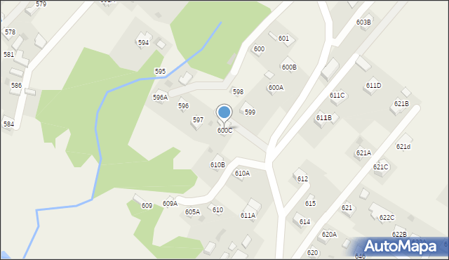 Skrzyszów, Skrzyszów, 600C, mapa Skrzyszów