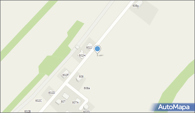 Skrzyszów, Skrzyszów, 608c, mapa Skrzyszów