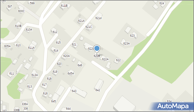 Skrzyszów, Skrzyszów, 622B, mapa Skrzyszów