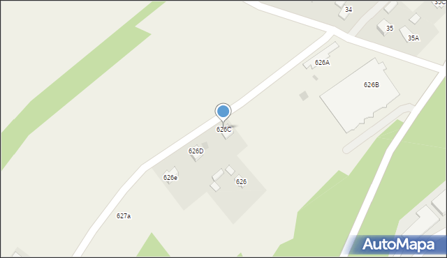 Skrzyszów, Skrzyszów, 626C, mapa Skrzyszów