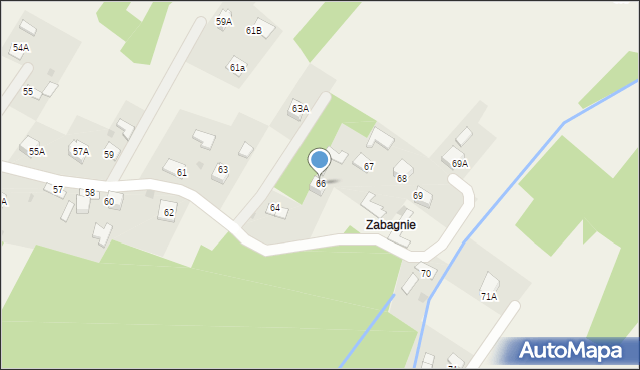 Skrzyszów, Skrzyszów, 66, mapa Skrzyszów