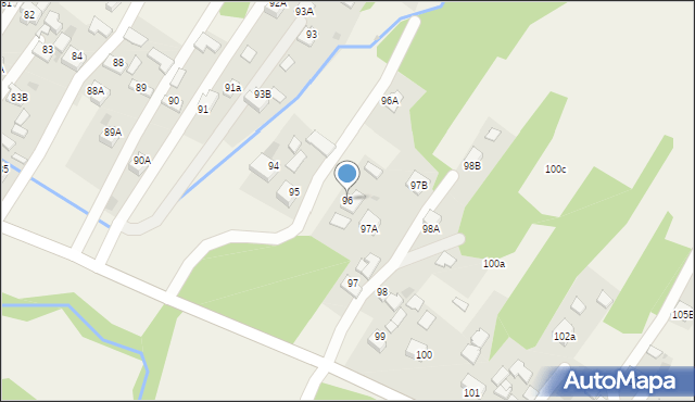 Skrzyszów, Skrzyszów, 96, mapa Skrzyszów