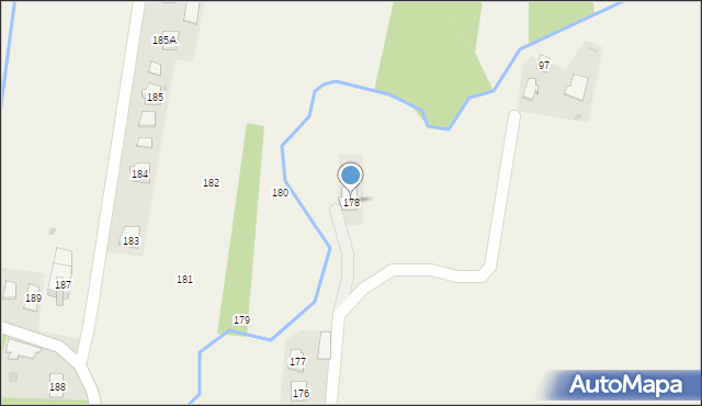 Skrzyszów, Skrzyszów, 178, mapa Skrzyszów