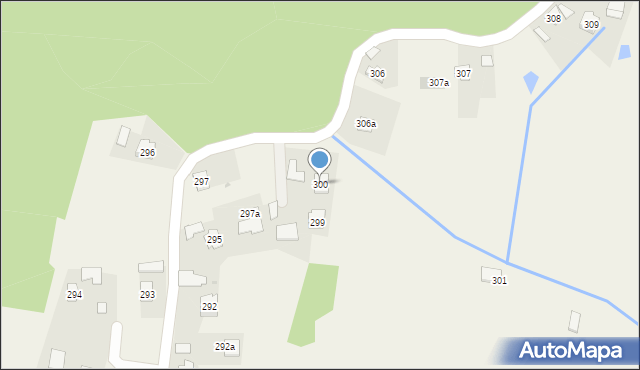 Skrzyszów, Skrzyszów, 300, mapa Skrzyszów