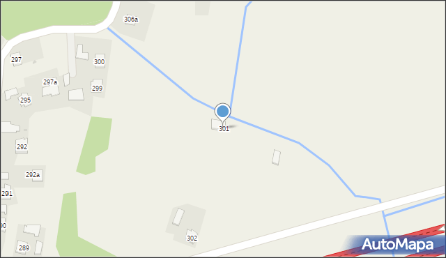 Skrzyszów, Skrzyszów, 301, mapa Skrzyszów