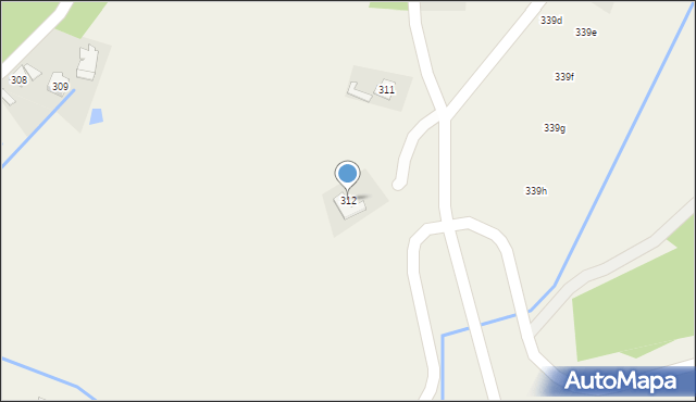 Skrzyszów, Skrzyszów, 312, mapa Skrzyszów