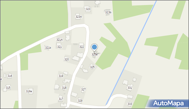 Skrzyszów, Skrzyszów, 325a, mapa Skrzyszów