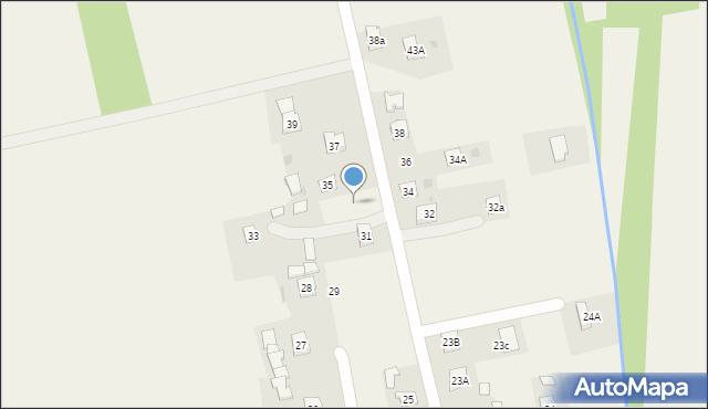 Skrzyszów, Skrzyszów, 33a, mapa Skrzyszów