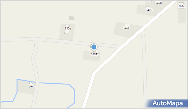 Skrzyszów, Skrzyszów, 340F, mapa Skrzyszów